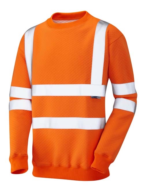 LEO WORKWEAR WINKLEIGH ISO 20471 Cl 3 Crew Neck Sweatshirt